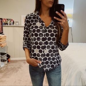 David Cline // Polka Dot Button Up